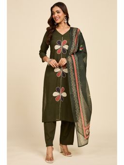 Alaya by Stage3 - Forest Green Kurta with Pant