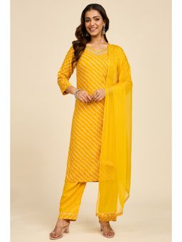 Alaya by Stage3 - Haldi Leheriya Kurta with Pant