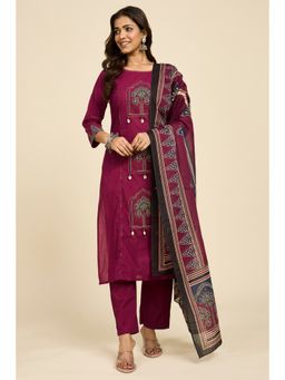 Alaya by Stage3 - Wine Heritage Kurta with Pant
