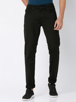 Spykar - Black Cotton Comfort Fit Straight Length Jeans for Men (Ricardo)