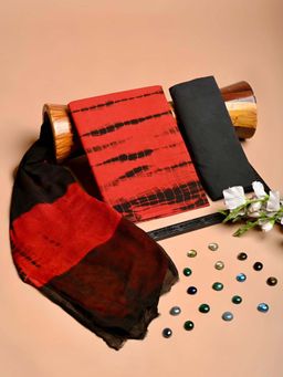 HANDME - Signature Hand Block Premium Organic Cotton Dress Material (Set of 3)