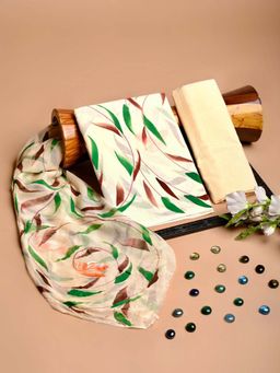 HANDME - Ethnic Block Premium Cotton Fabric Dress Material (Set of 3)