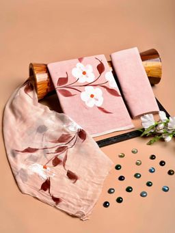 HANDME - Timeless Elegant Hand Block Premium Cotton Dress Material (Set of 3)