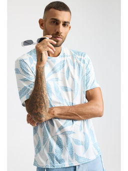 FREAKINS - Aop Mens T-Shirt - Leafy White