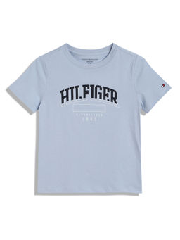 Tommy Hilfiger - Boys Casual Blue Solid T-Shirt