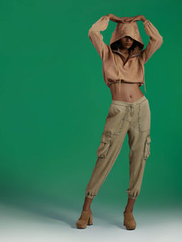 Label Ritu Kumar - Calf Length Jogger Pants with Pockets