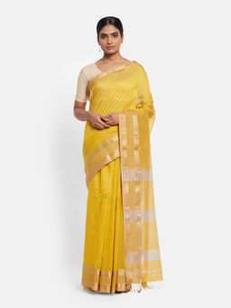 Fabindia - Cotton Silk Maheshwari Sari without Blouse