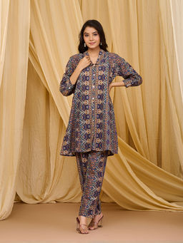 Zolo Label - Multicolor Pure Cotton Co-Ord (Set of 2)