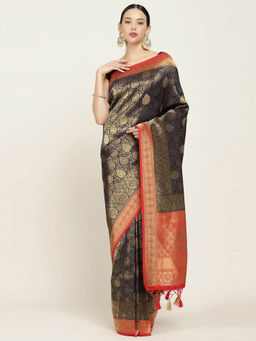 Soch - Woven Design Art Silk Saree with Unstitched Blouse
