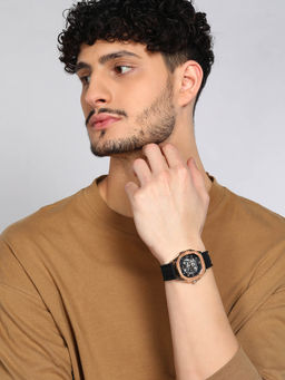 French Connection - Black Dial Automatic Watch for Men - FCA05-3 (M)