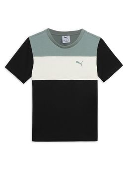 Puma - Green Puma Essentials Boys Colorblock T-Shirt