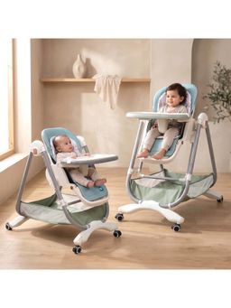 Mee Mee - Starry Seat 2-in-1 Convertible Baby High Chair & Swing Blue