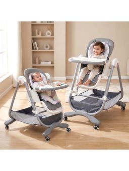 Mee Mee - Starry Seat 2-in-1 Convertible Baby High Chair & Swing Grey