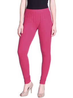 Lyra - Pink Forst Churidar Leggings