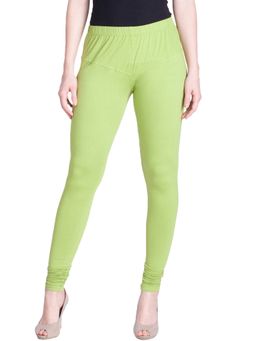 Lyra - Parrot Green Churidar Leggings