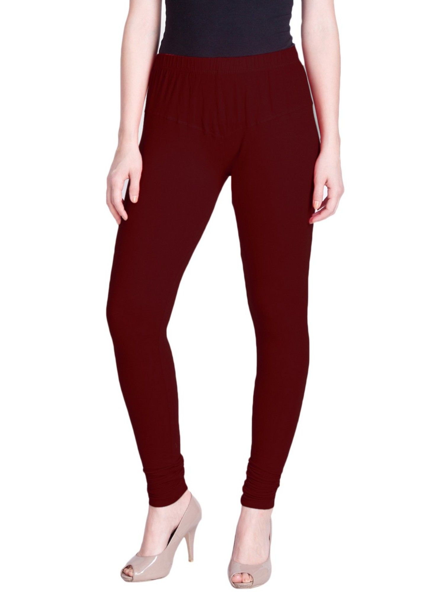 lyra Maroon Churidar Leggings-picture-11