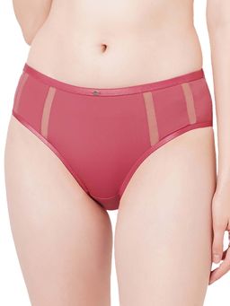 SOIE - Women's High Waist Full Coverage Brief Pink