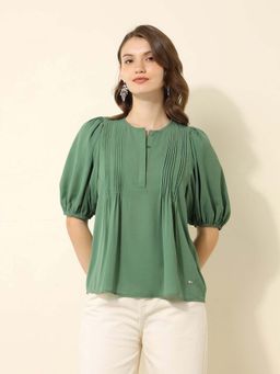 U.S. POLO ASSN. - Pintucked Regular Fit Top