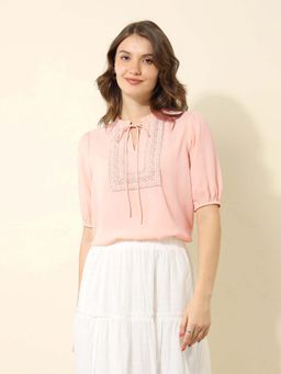 U.S. POLO ASSN. - Lace Detail Regular Fit Top