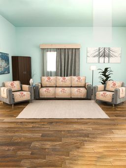 Kuber Industries - Brown Sofa cover (Pack of 16)