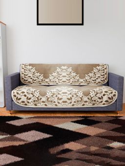 Kuber Industries - Brown Sofa cover (Pack of 6)