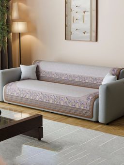 Kuber Industries - Brown Sofa cover (Pack of 2)