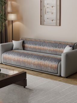 Kuber Industries - Grey Sofa cover (Pack of 2)