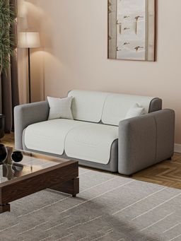 Kuber Industries - Cream Sofa cover (Pack of 4)