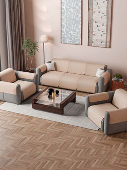 Kuber Industries - Brown Sofa cover (Pack of 16)