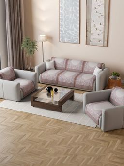 Kuber Industries - Brown Sofa cover (Pack of 10)