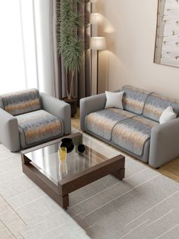 Kuber Industries - Grey Sofa cover (Pack of 6)