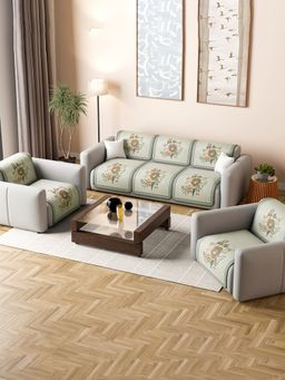 Kuber Industries - Green Sofa cover (Pack of 10)