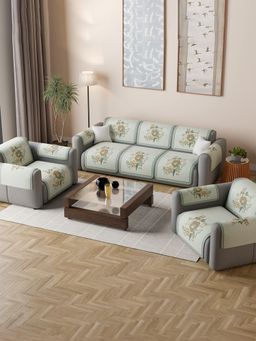 Kuber Industries - Green Sofa cover (Pack of 16)