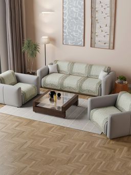Kuber Industries - Green Sofa cover (Pack of 10)