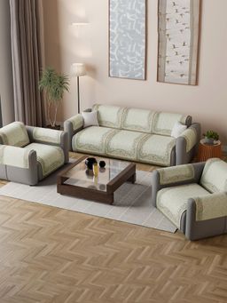 Kuber Industries - Green Sofa cover (Pack of 16)