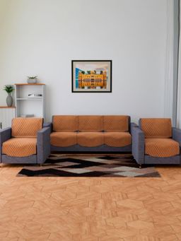 Kuber Industries - Brown Sofa cover (Pack of 10)