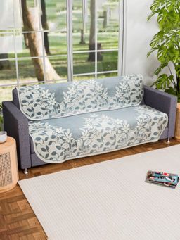 Kuber Industries - Blue Sofa cover (Pack of 2)