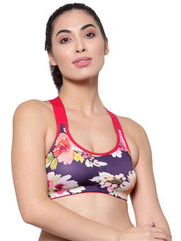 Inner Sense - Organic Cotton Antimicrobial Medium Impact Sports Bras (Pack Of 3)-Multi-Color