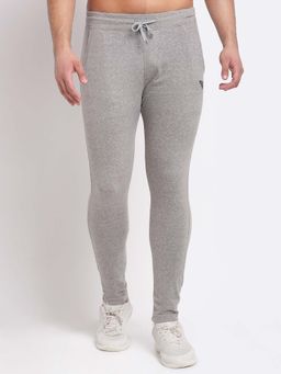 Club York - Men Grey Solid Track Pants
