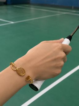 House of Pehr - Unisex Gold Plated Badminton Bracelet