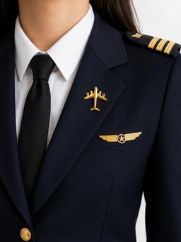 House of Pehr - Gold Plated Airplane Brooch