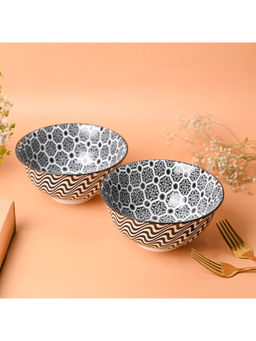 Voncasa - Floral Bowl Set Of 2 (650ml)