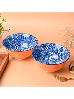 Voncasa - Floral Bowl Set Of 2 (650ml)