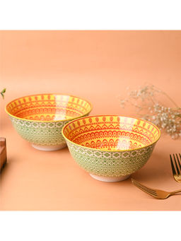 Voncasa - Floral Bowl Set Of 2 (650ml)