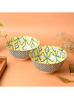 Voncasa - Geometry Bowl Set Of 2 (650ml)