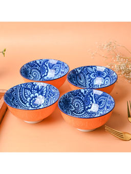 Voncasa - Floral Bowl Set Of 4 (280ml)