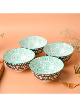 Voncasa - Floral Bowl Set Of 4 (280ml)