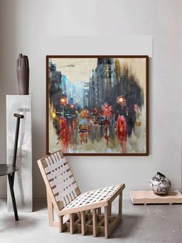 The Art House - Abstract Painting Multicolor (30X30 Inches)