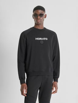 Antony Morato - Men Black Cotton Relaxed Fit Sweatshirt