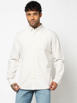 GAP - Men Off White Cotton Regular Fit Shirt